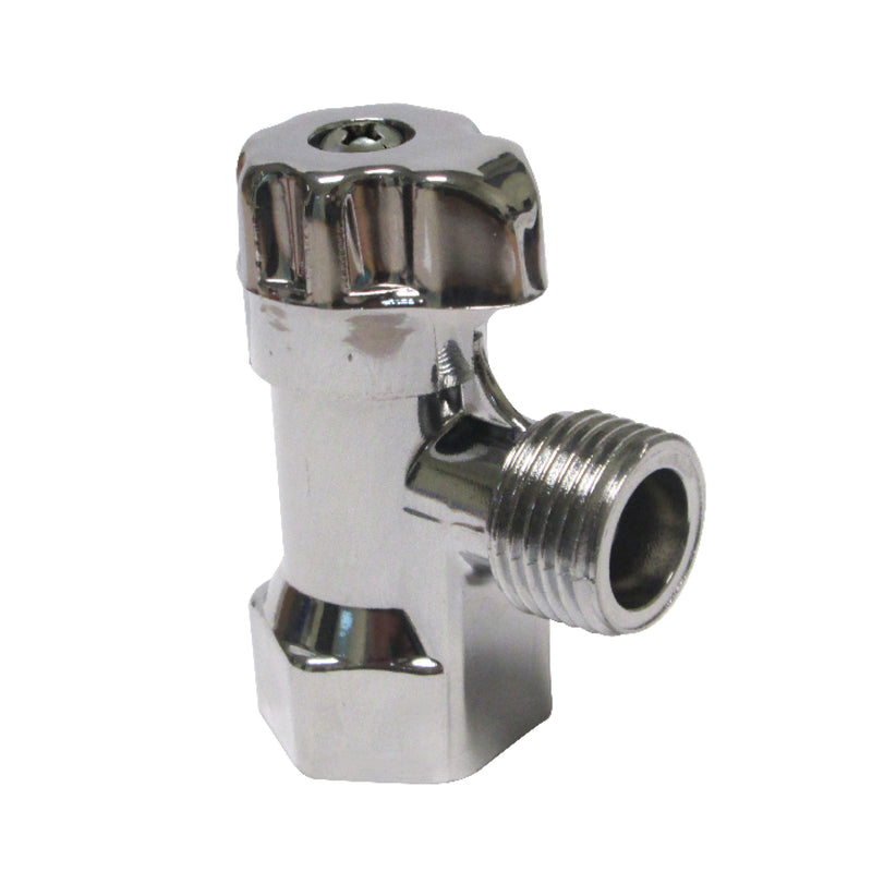 Valvula de Control Angular de ABS Cromada 1/2 X 1/2 Maneral Cromado (2851)