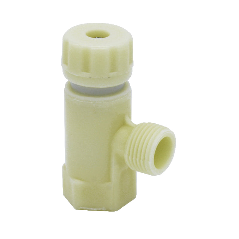 Valvula de Control Angular de ABS Blanca 1/2" X 1/2" Maneral Blanco (2857)