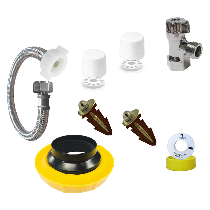 Kit De Instalacion Para W.C. Con Cuello De Cera y FamaFlex Inoxidable (3151)