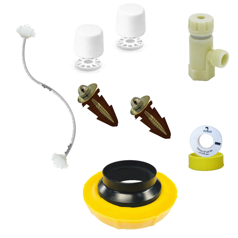 Kit De Instalacion Para W.C. Con Cuello De Cera Con Guia (3160)