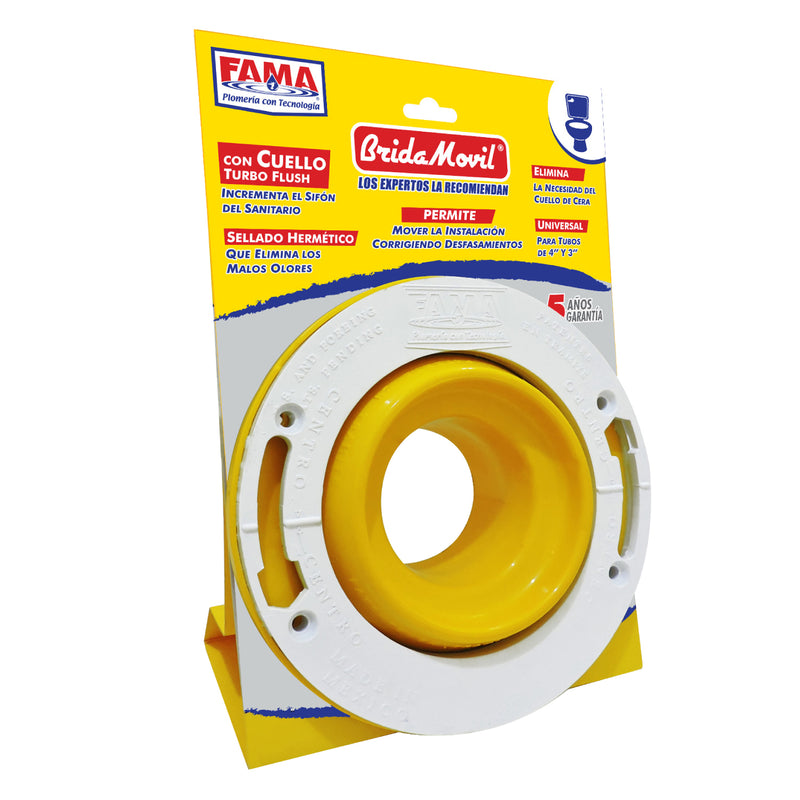Brida Movil Para Sanitario Con Cuello Turbo Flush (9591)