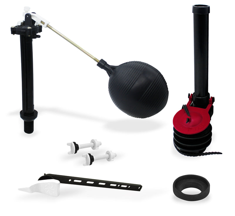 Herraje WC Hydro-Gard 2" Negro, Pal. Bca. B/Ngo. M.Hydrogard y Esponjoso (H8011)