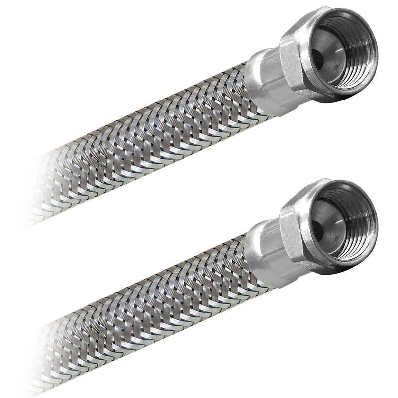 Conector Flexible | Gas | 5/16" FLARE X 5/16" FLARE Premium | Acero Inoxidable