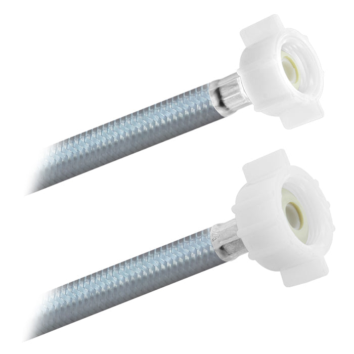 Conector Flexible | Sanitario | 1/2" FIP X 7/8" AM Poliacero | Acero y Vinil