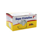 Sapo 2" Cristalino Cadena Inoxidable en Cajita